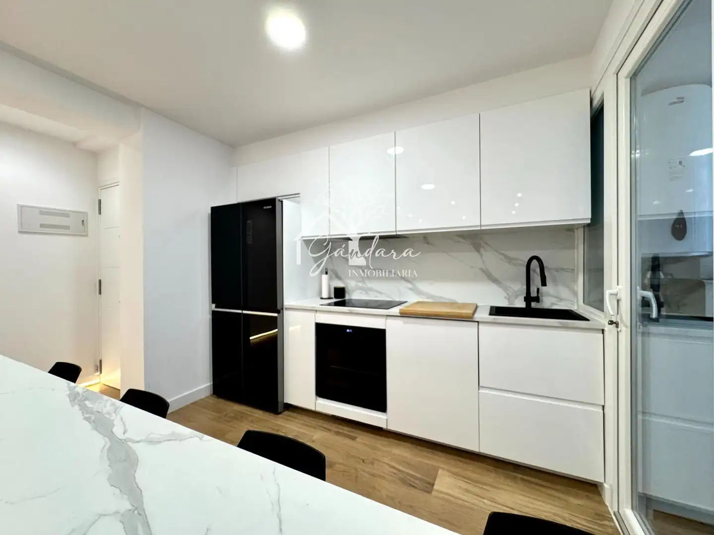 Kitchen of Flat for sale in Narón  with Terrace, Furnished and Oven