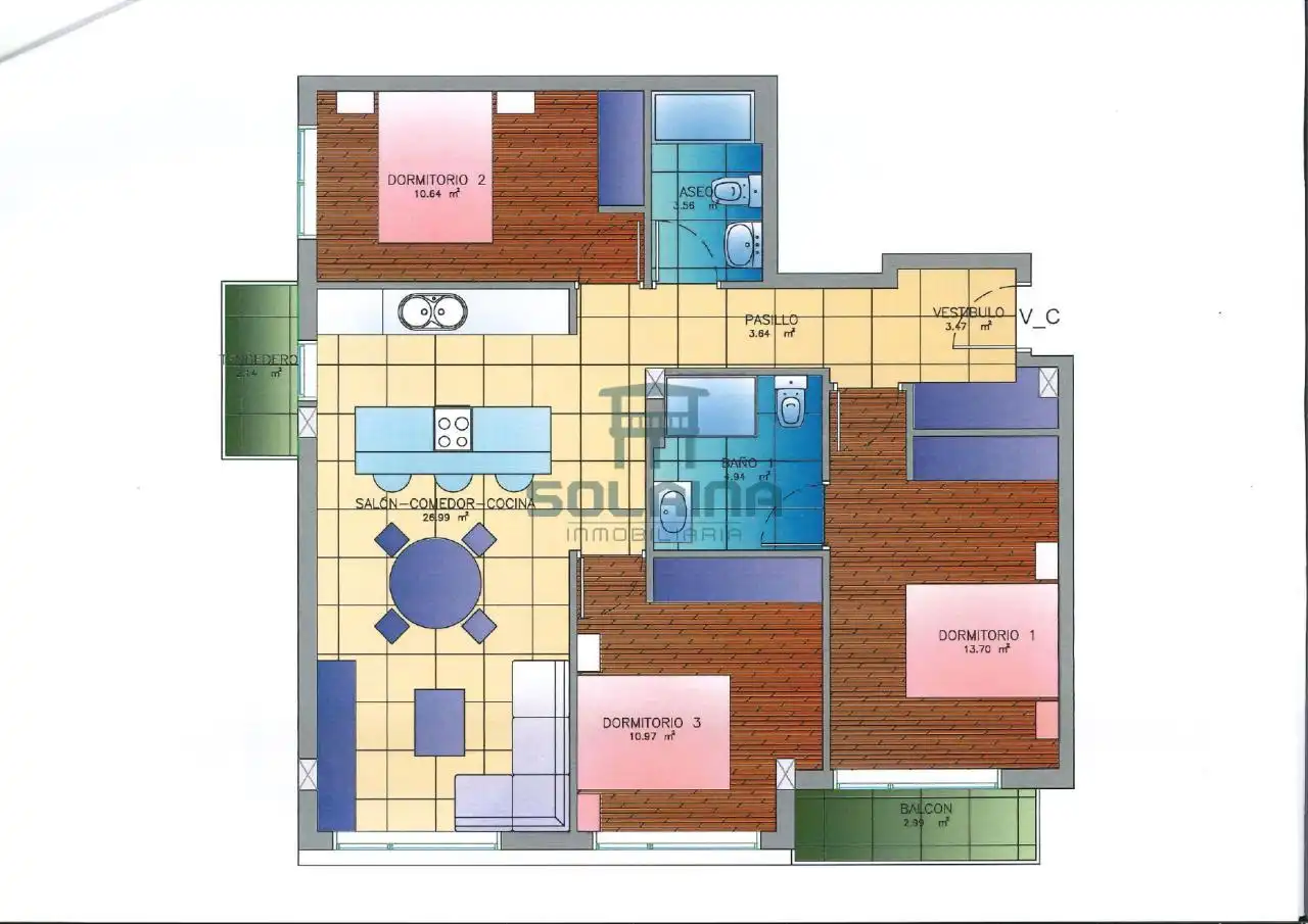 Piso en venta en Ourense Capital  con Calefacción y Balcón