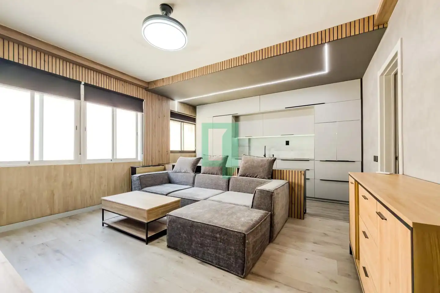 Sala de estar de Piso en venta en Badalona