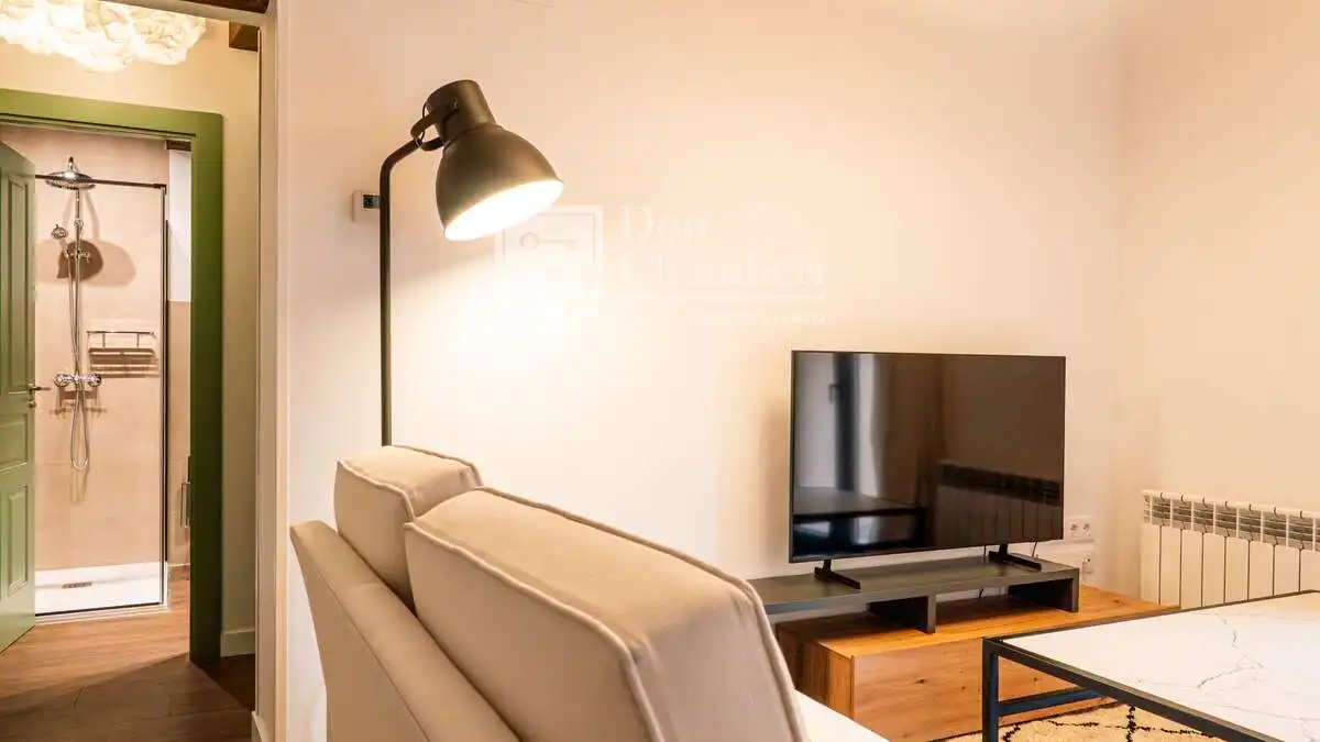 Sala d'estar de Apartament de lloguer en Segovia amb Calefacció, Terrassa i Moblat