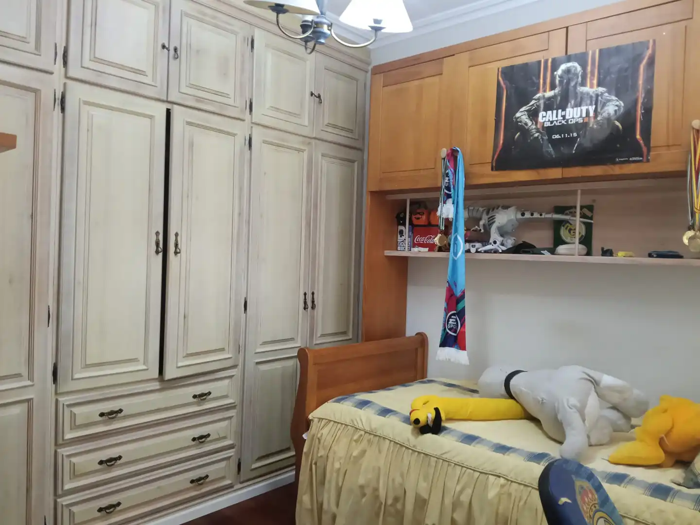 Bedroom of Flat for rent in Almendralejo  with Air Conditioner, Heating and Parquet flooring