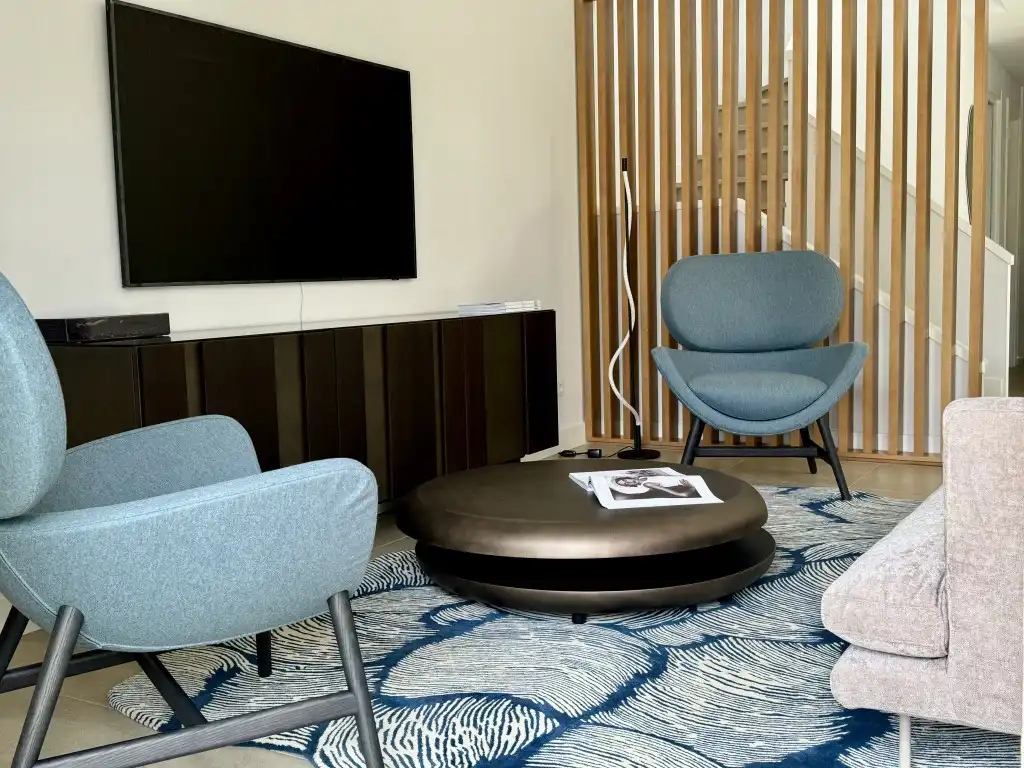 Sala d'estar de Casa o xalet de lloguer en Llucmajor amb Aire condicionat, Jardí privat i Terrassa