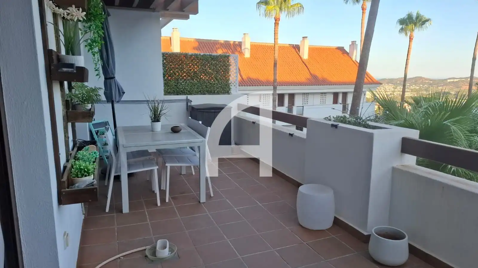 Terrace of Flat for rent in Mijas  with Air Conditioner, Heating and Terrace