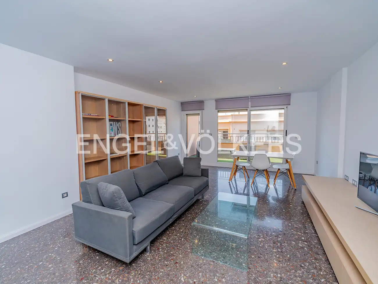 Wohnzimmer von Wohnung zur Miete in Alicante / Alacant mit Klimaanlage, Heizung und Terrasse
