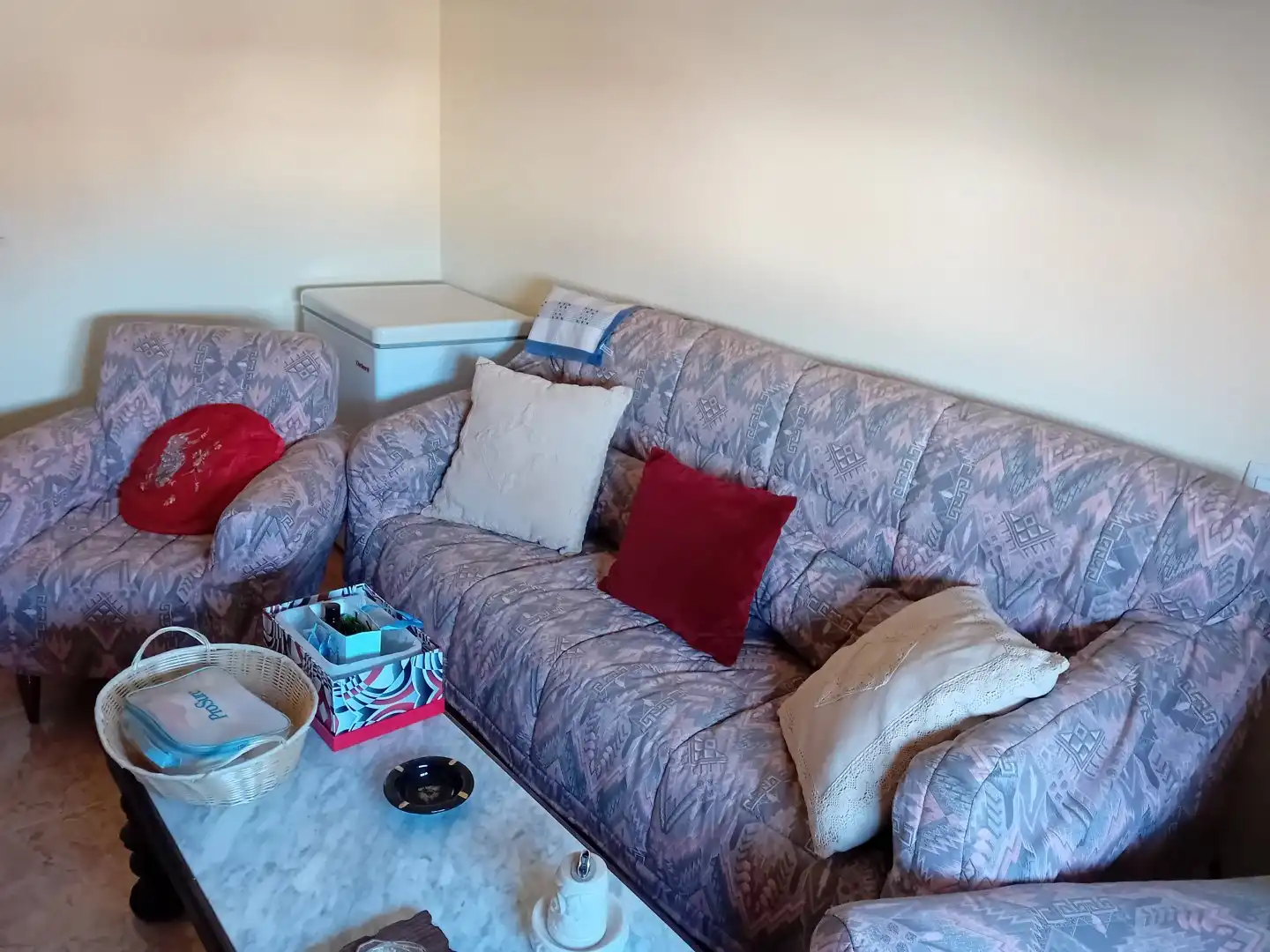 Sala de estar de Piso en venta en Pozuelo de Calatrava con Aire acondicionado, Calefacción y Terraza