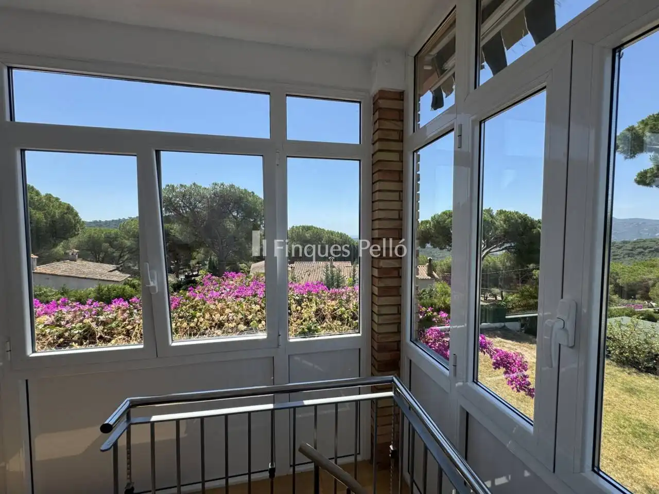 Balcony of Houses for sale in Santa Cristina d'Aro  with Air Conditioner, Heating and Private garden