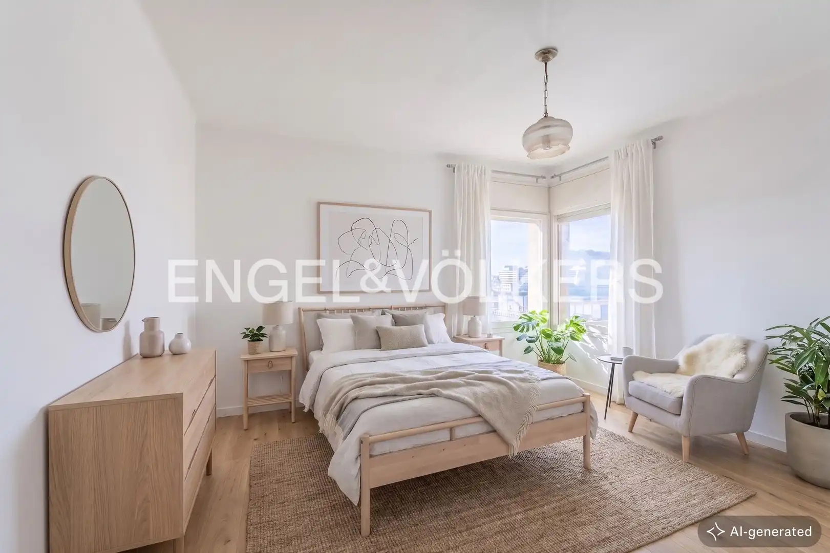 Schlafzimmer von Wohnung zum Verkauf in Barcelona mit Heizung