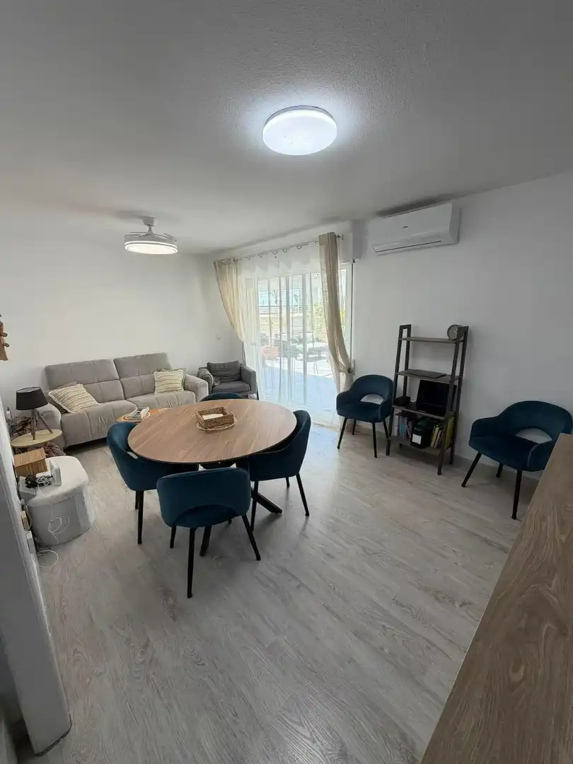 Sala d'estar de Pis de lloguer en El Campello amb Jardí privat, Parquet i Terrassa