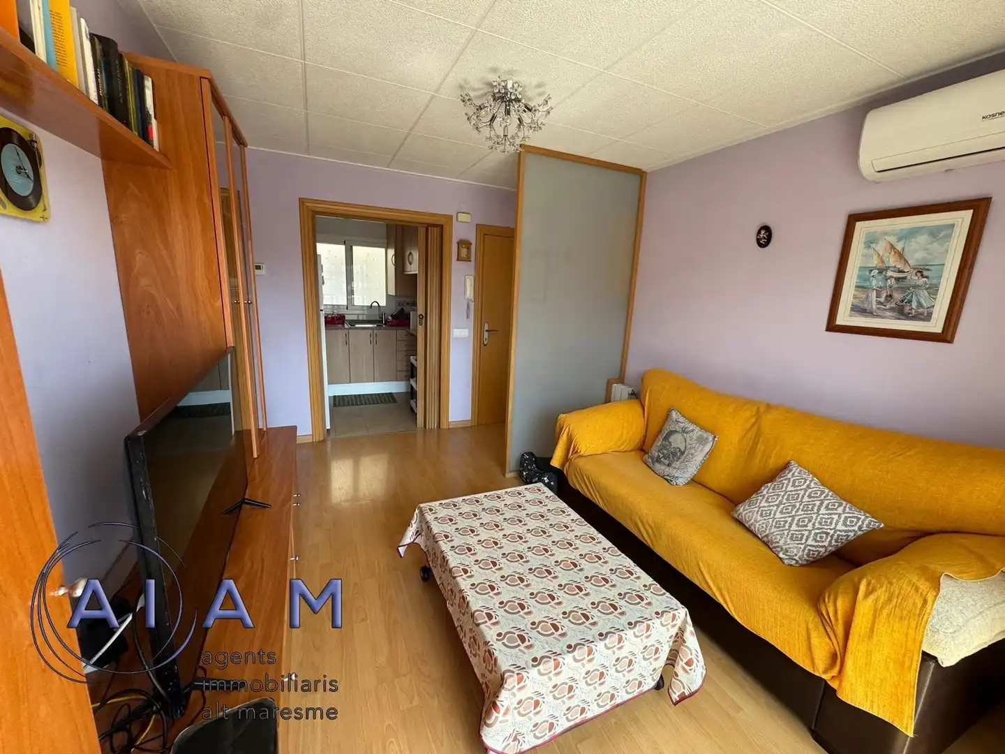 Schlafzimmer von Wohnung zum Verkauf in Pineda de Mar mit Klimaanlage, Heizung und Parkett