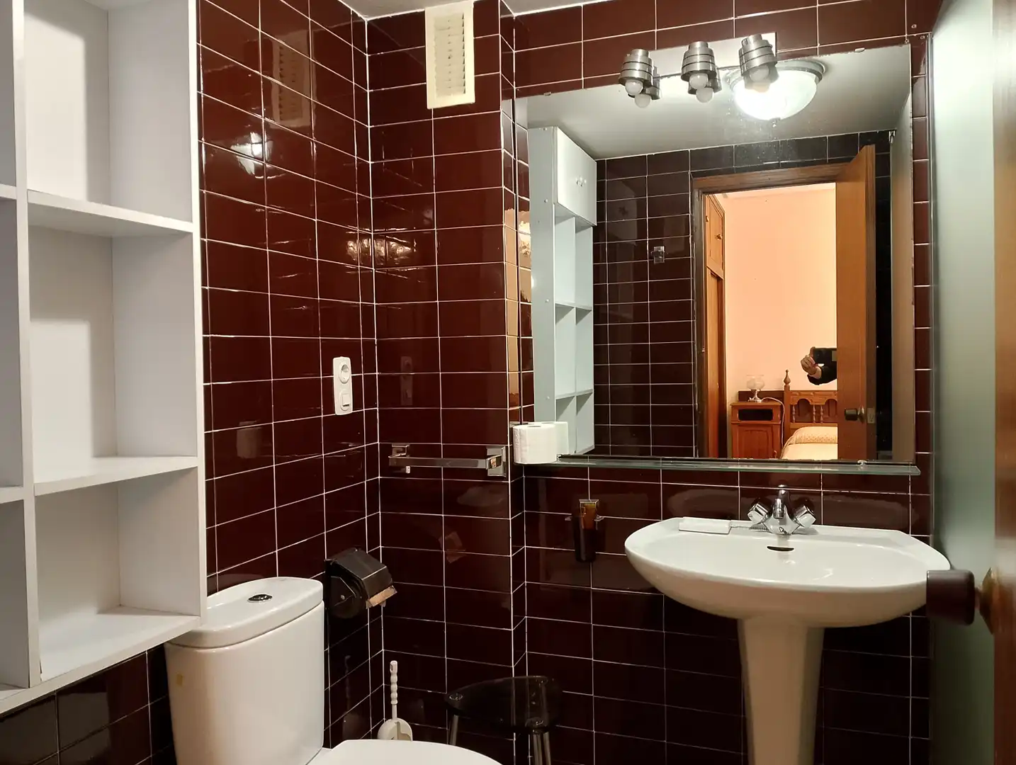 Badezimmer von Wohnung zur Miete in Donostia - San Sebastián  mit Heizung, Terrasse und Möbliert