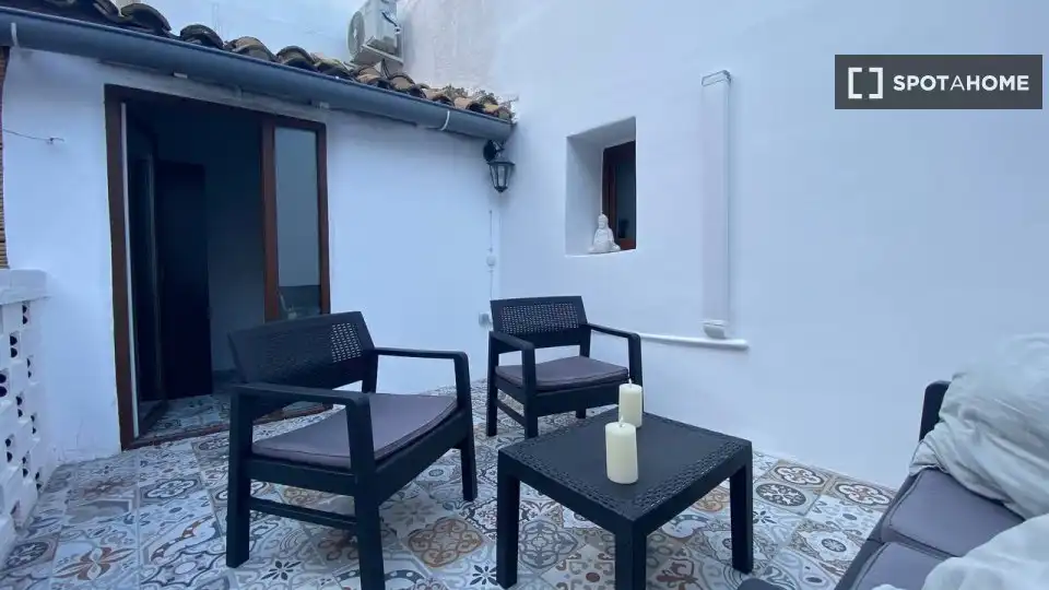 Terraza de Piso de alquiler en Sagunto / Sagunt con Aire acondicionado, Calefacción y Amueblado