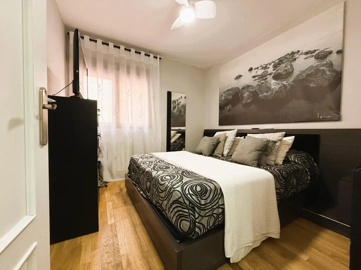Schlafzimmer von Wohnung zum Verkauf in Arganda del Rey mit Klimaanlage, Heizung und Parkett