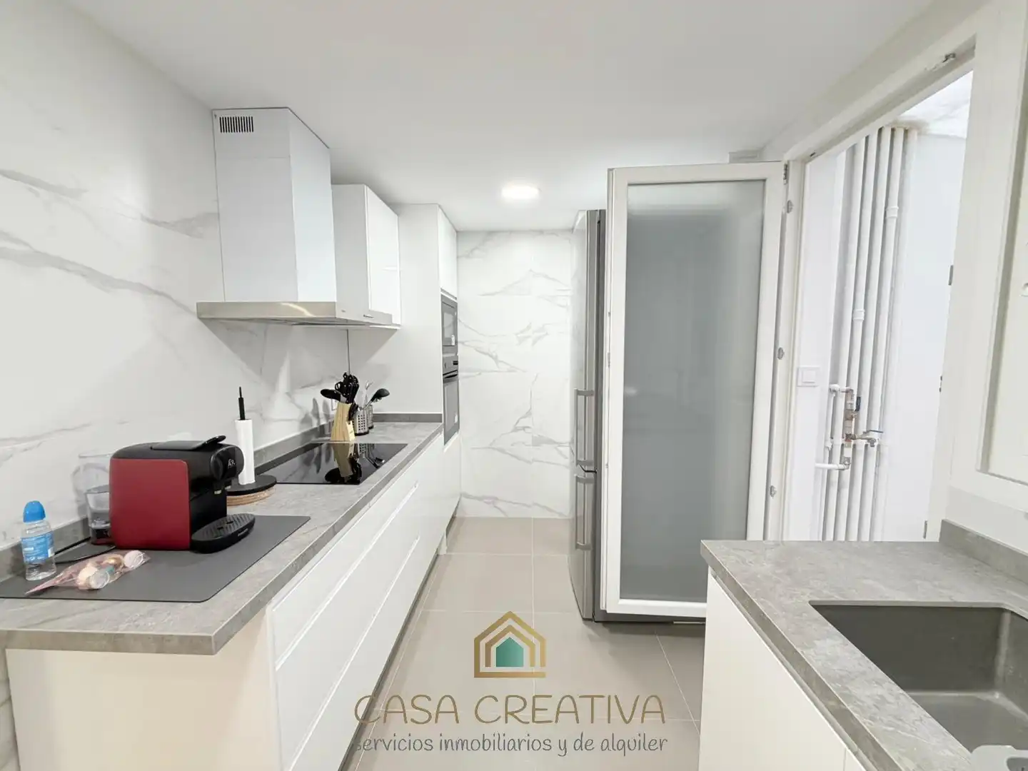 Cocina de Piso de alquiler en Valencia con Aire acondicionado, Calefacción y Terraza