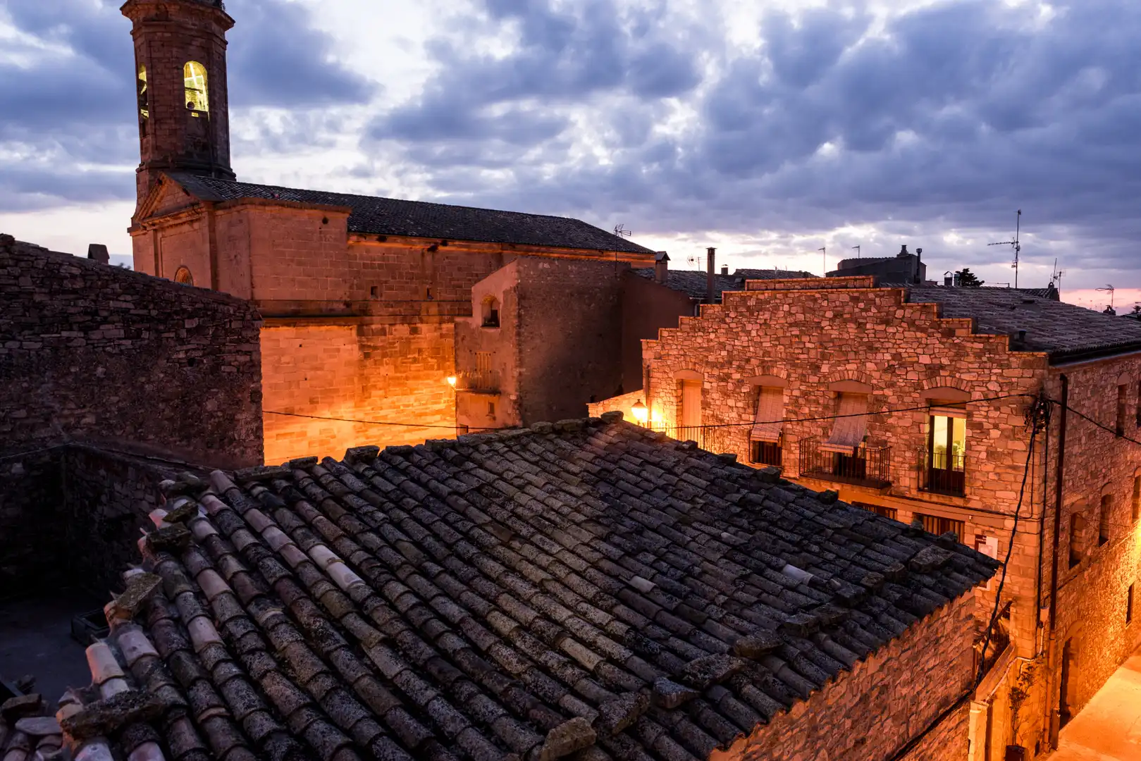 Vista exterior de Finca rústica en venta en Passanant i Belltall con Calefacción, Parquet y Terraza