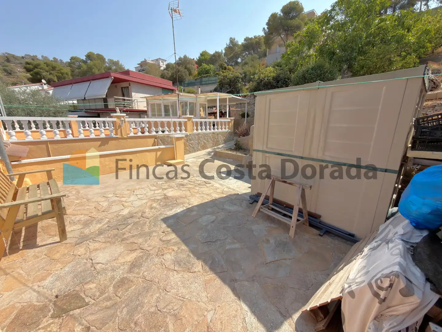 Terrassa de Casa o xalet en venda en Cubelles amb Aire condicionat, Jardí privat i Terrassa