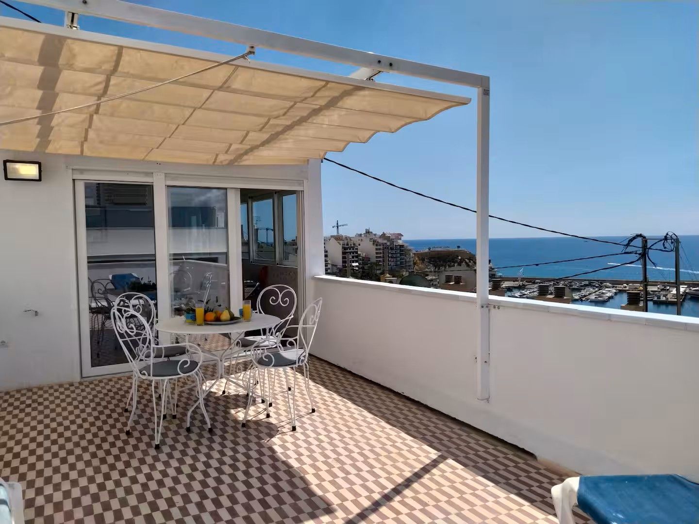 Terrace of Flat to rent in Benidorm  with Air Conditioner, Heating and Furnished