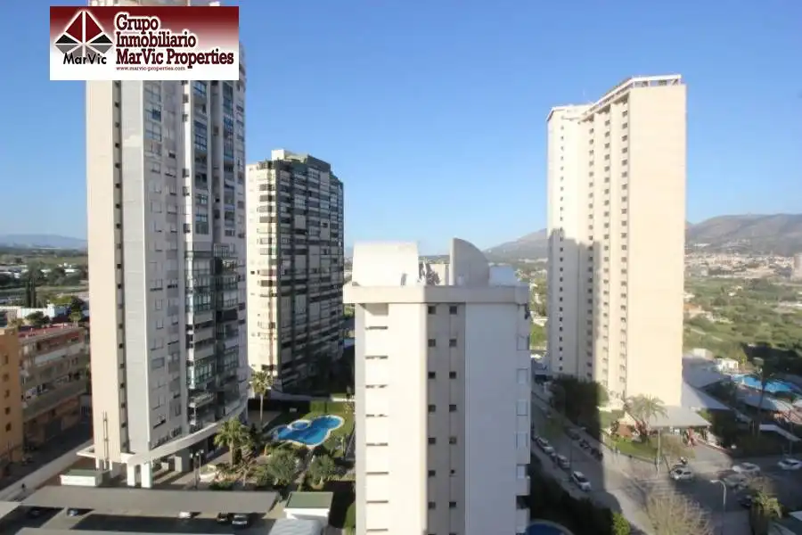 Exterior view of Flat for sale in Benidorm  with Air Conditioner, Private garden and Terrace