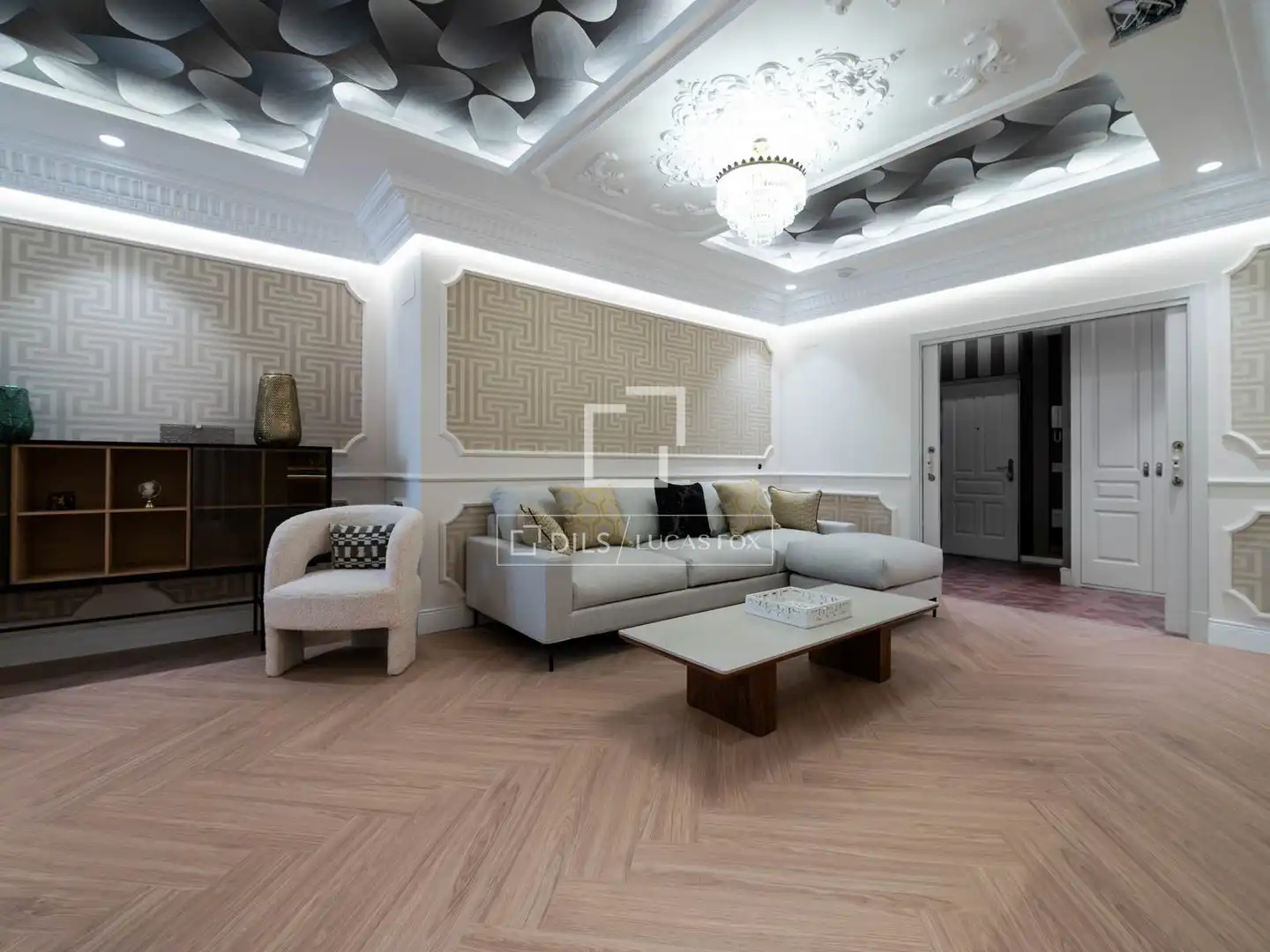 Sala de estar de Piso en venta en Madrid con Aire acondicionado, Calefacción y Parquet