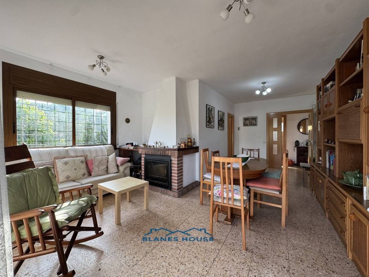 Sala d'estar de Casa o xalet en venda en Maçanet de la Selva amb Aire condicionat, Calefacció i Jardí privat