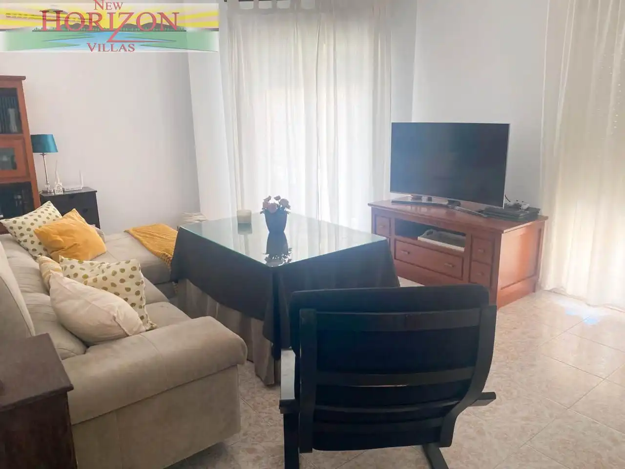 Living room of Flat for sale in Albox  with Air Conditioner, Furnished and Balcony