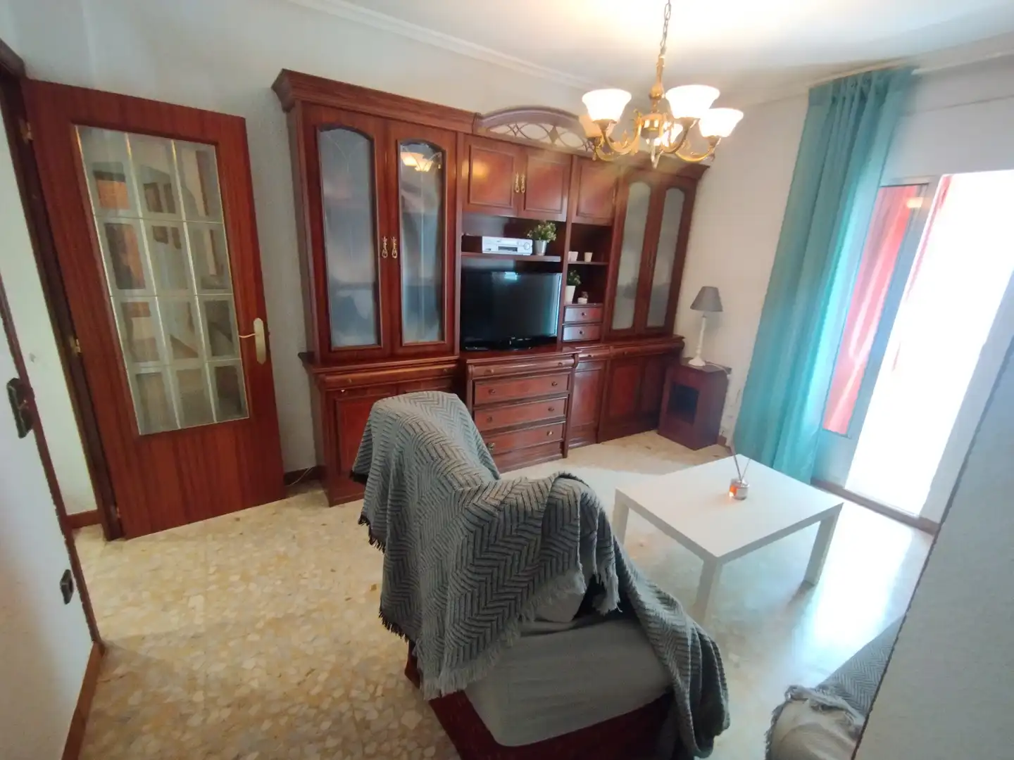 Wohnzimmer von Wohnung zum Verkauf in Zaragoza mit Heizung, Terrasse und Möbliert