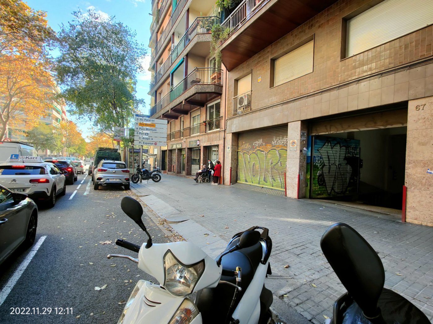 Vista exterior de Garaje de alquiler en  Barcelona Capital