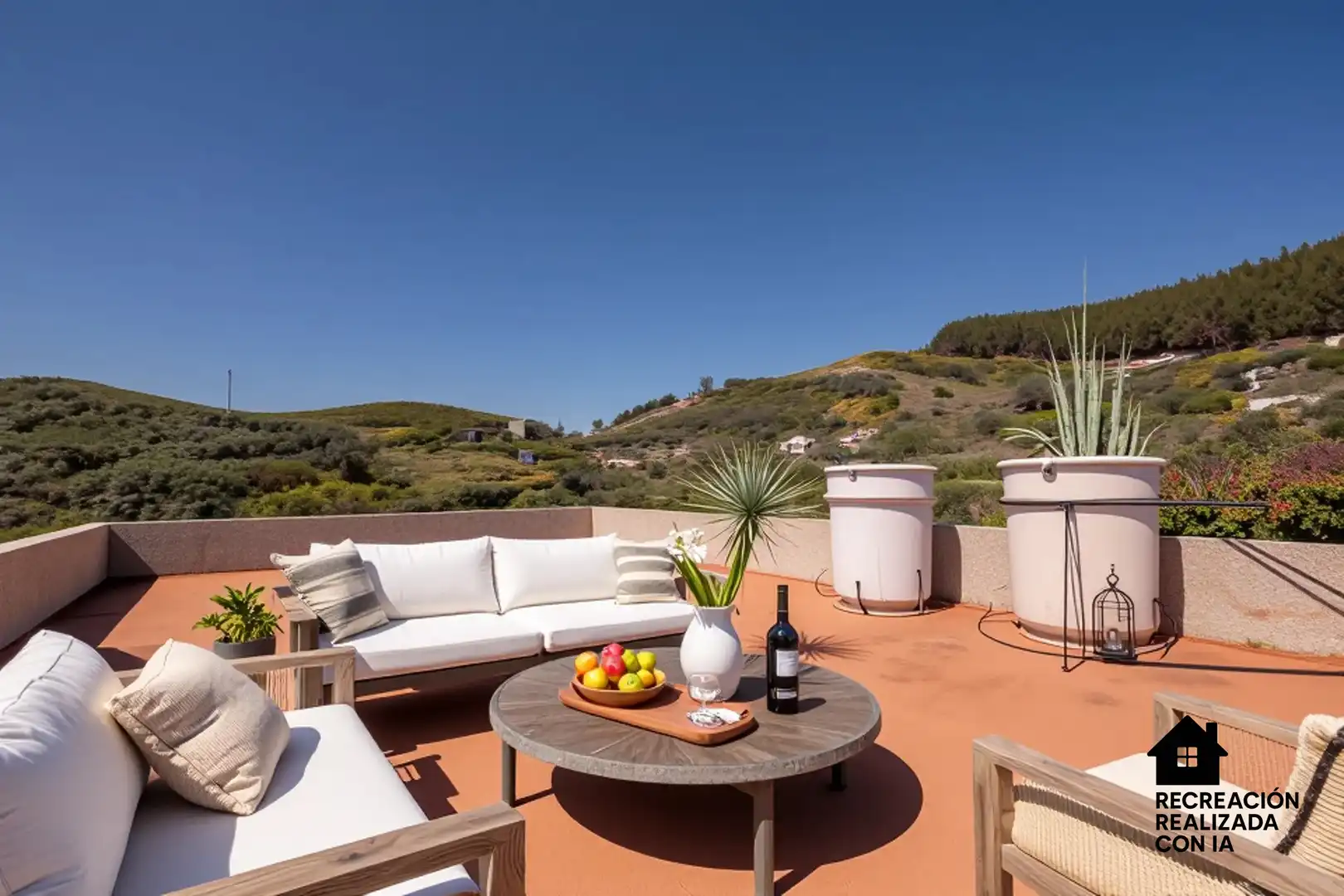 Terrassa de Casa o xalet en venda en Vega de San Mateo amb Calefacció, Jardí privat i Terrassa