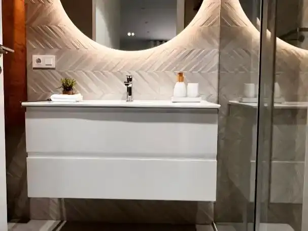 Badezimmer von Wohnung zur Miete in Dénia mit Klimaanlage und Schwimmbad