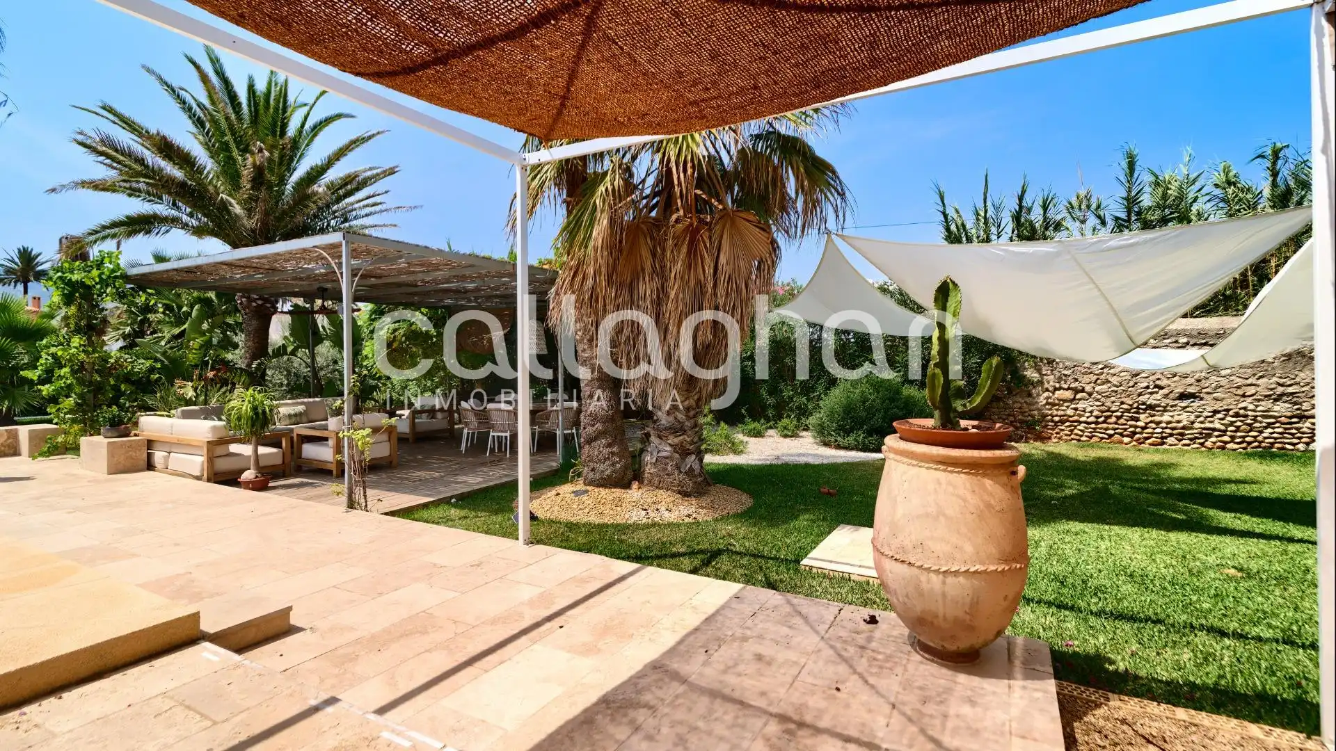 Terrassa de Casa o xalet de lloguer en Dénia amb Aire condicionat, Calefacció i Jardí privat