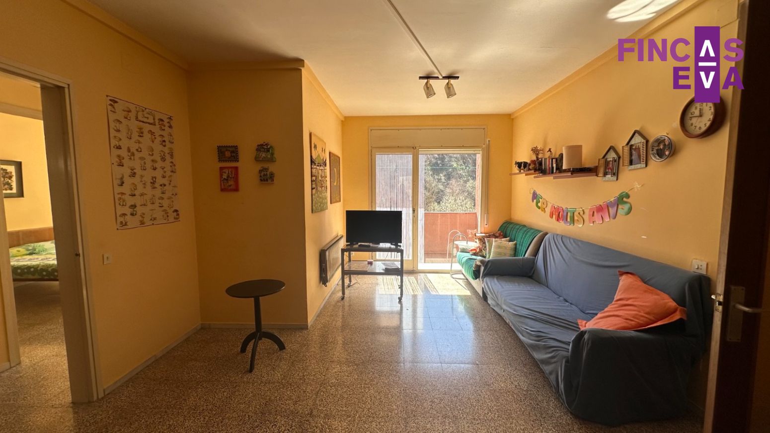 Living room of Flat for sale in Ribes de Freser  with Heating and Balcony