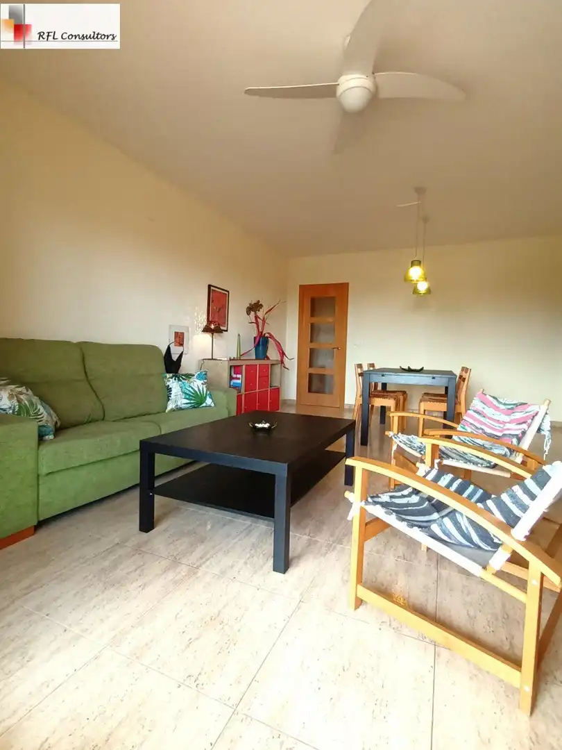 Sala d'estar de Apartament en venda en Torreblanca amb Aire condicionat, Jardí privat i Terrassa