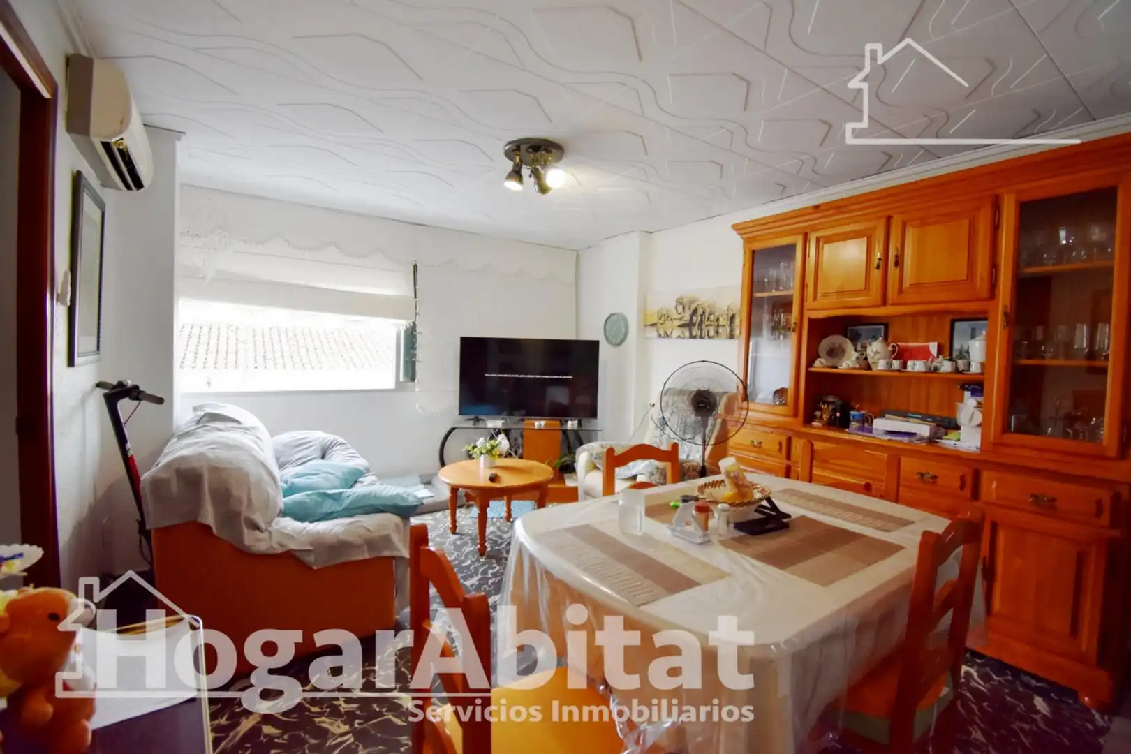 Sala de estar de Piso en venta en Almoines con Aire acondicionado