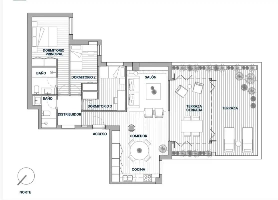 Attic for sale in Madrid  with Air Conditioner, Heating and Private garden
