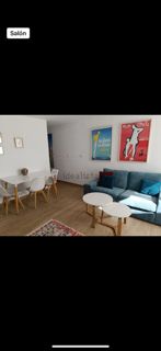 Sala d'estar de Pis de lloguer en Málaga Capital amb Aire condicionat, Terrassa i Moblat