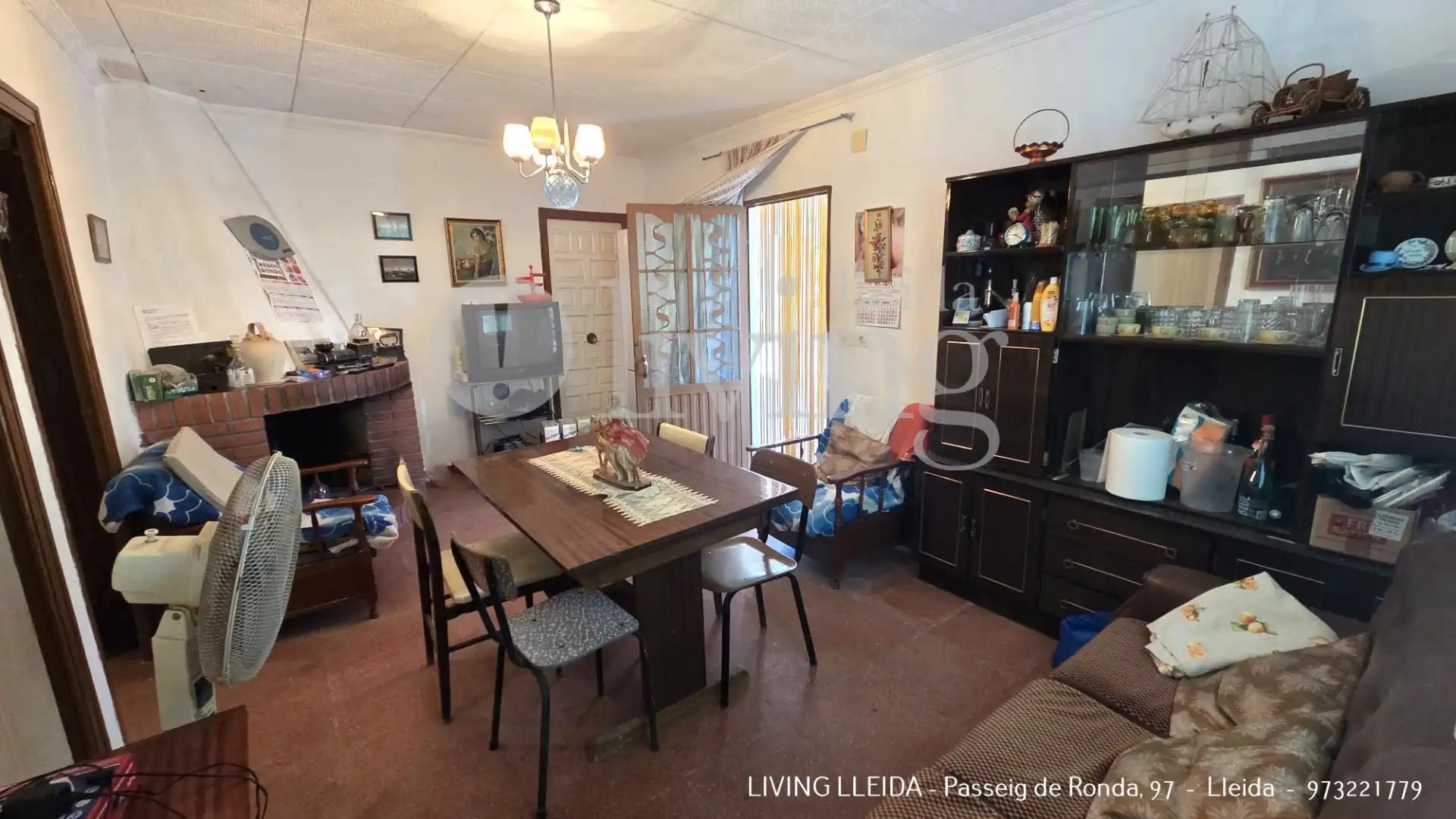 Living room of Houses for sale in Puigverd de Lleida  with Private garden, Swimming Pool and Furnished