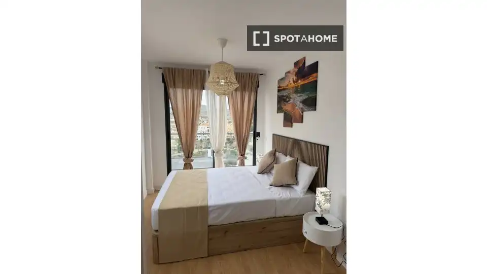 Bedroom of Flat for rent in Cullera  with Air Conditioner, Heating and Furnished