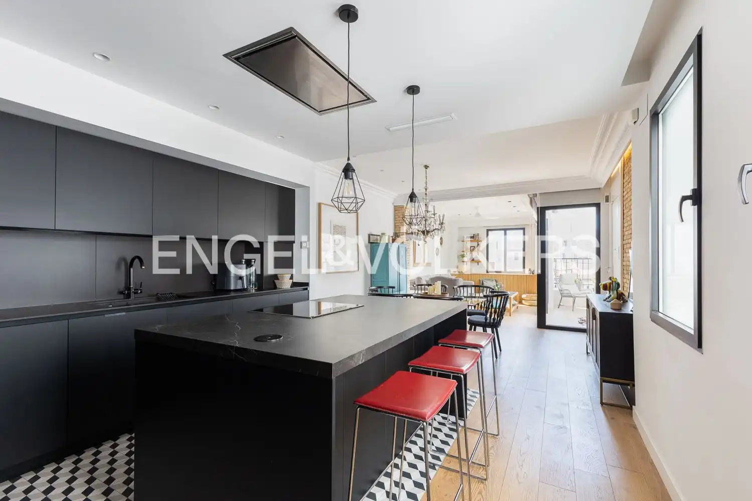 Kitchen of Attic for sale in Valencia  with Air Conditioner, Heating and Terrace
