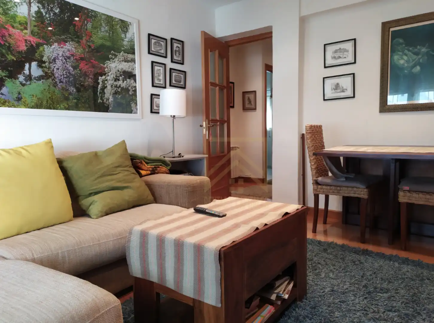 Wohnzimmer von Wohnung zur Miete in Santander mit Heizung und Möbliert