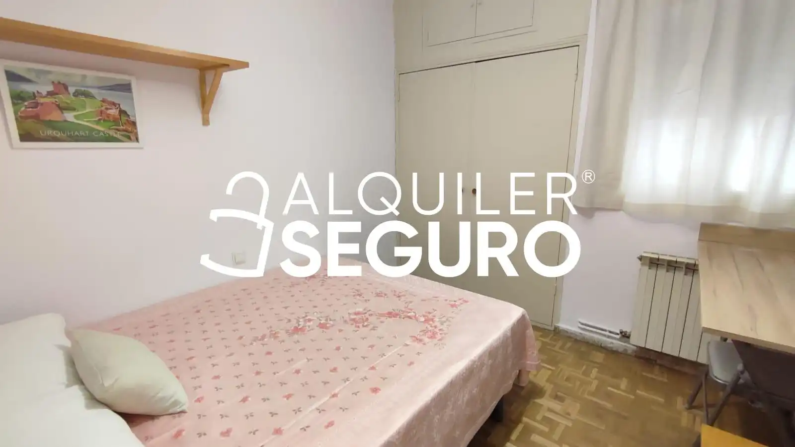 Schlafzimmer von Wohnung zur Miete in Alcobendas mit Heizung und Möbliert