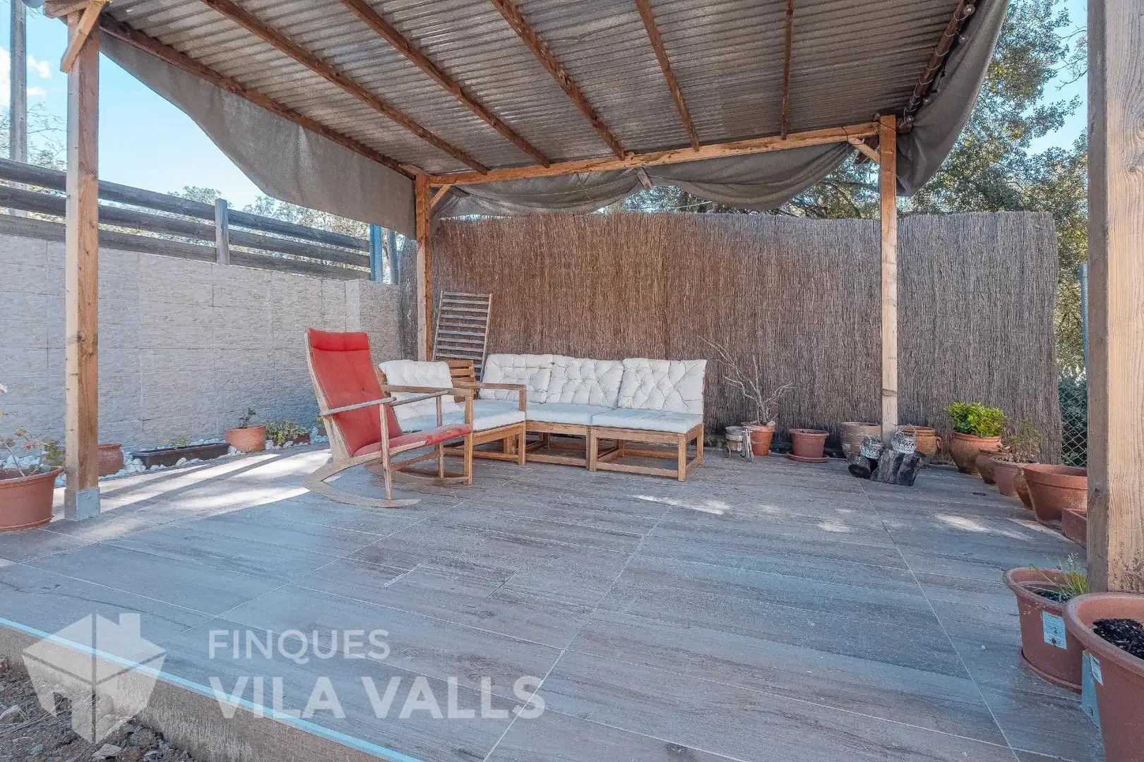 Terrassa de Casa o xalet en venda en Sant Quirze Safaja amb Jardí privat, Parquet i Terrassa