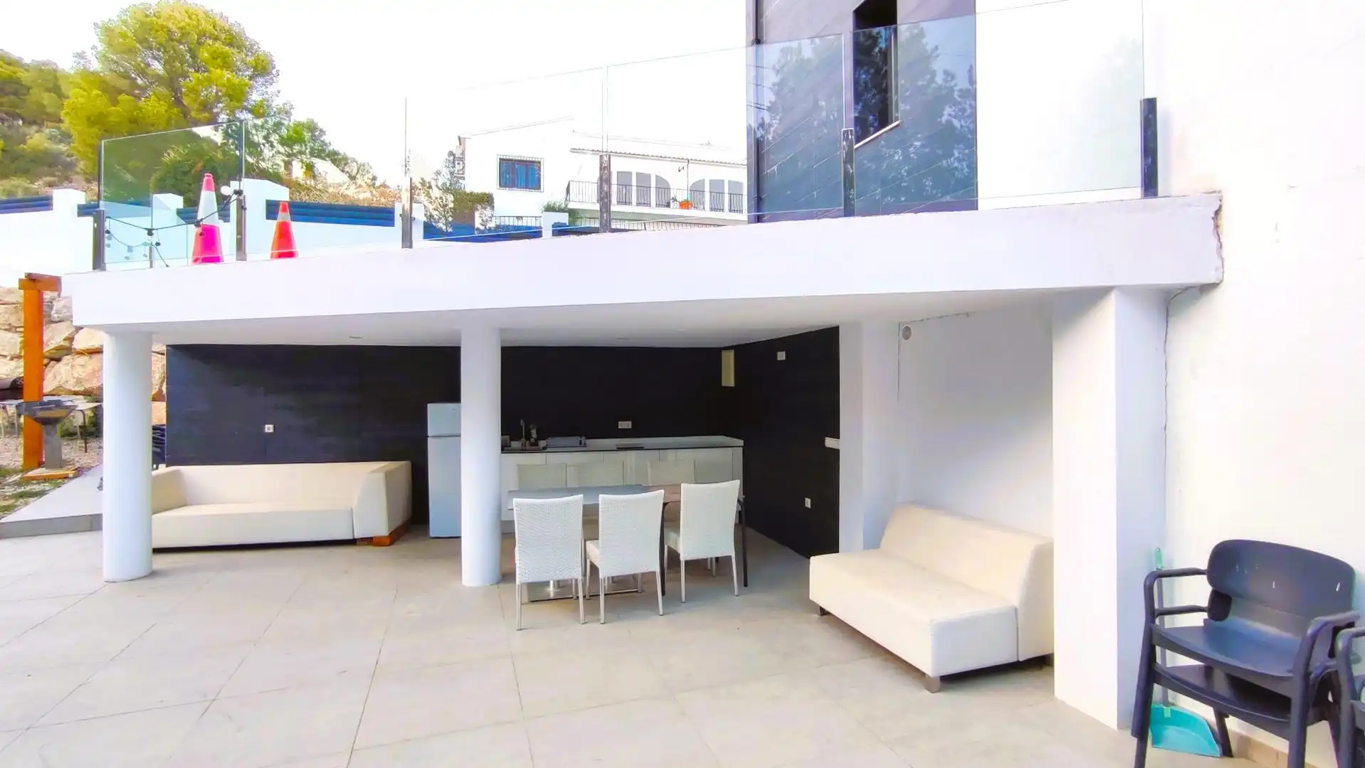 Terrassa de Casa o xalet en venda en Calpe / Calp amb Aire condicionat, Jardí privat i Terrassa