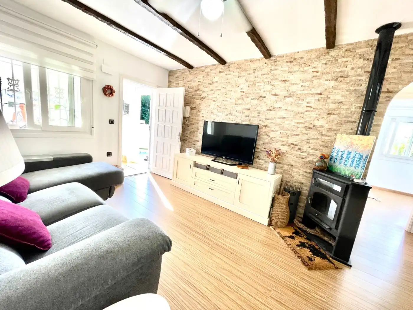 Living room of Houses for rent in San Fulgencio  with Air Conditioner, Heating and Private garden