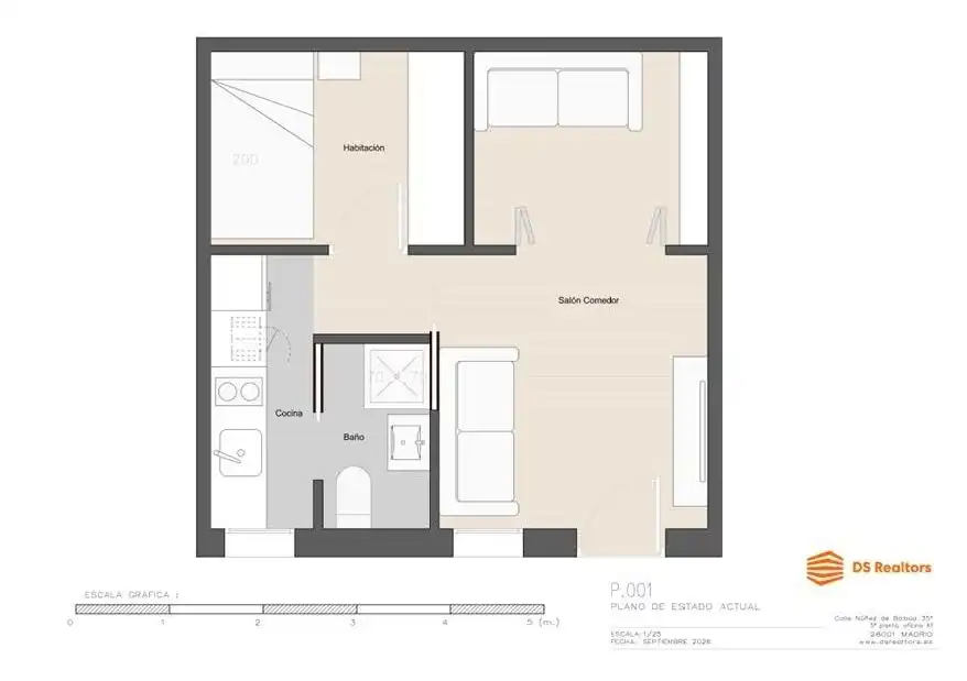 Flat for sale in Madrid  with Heating and Furnished