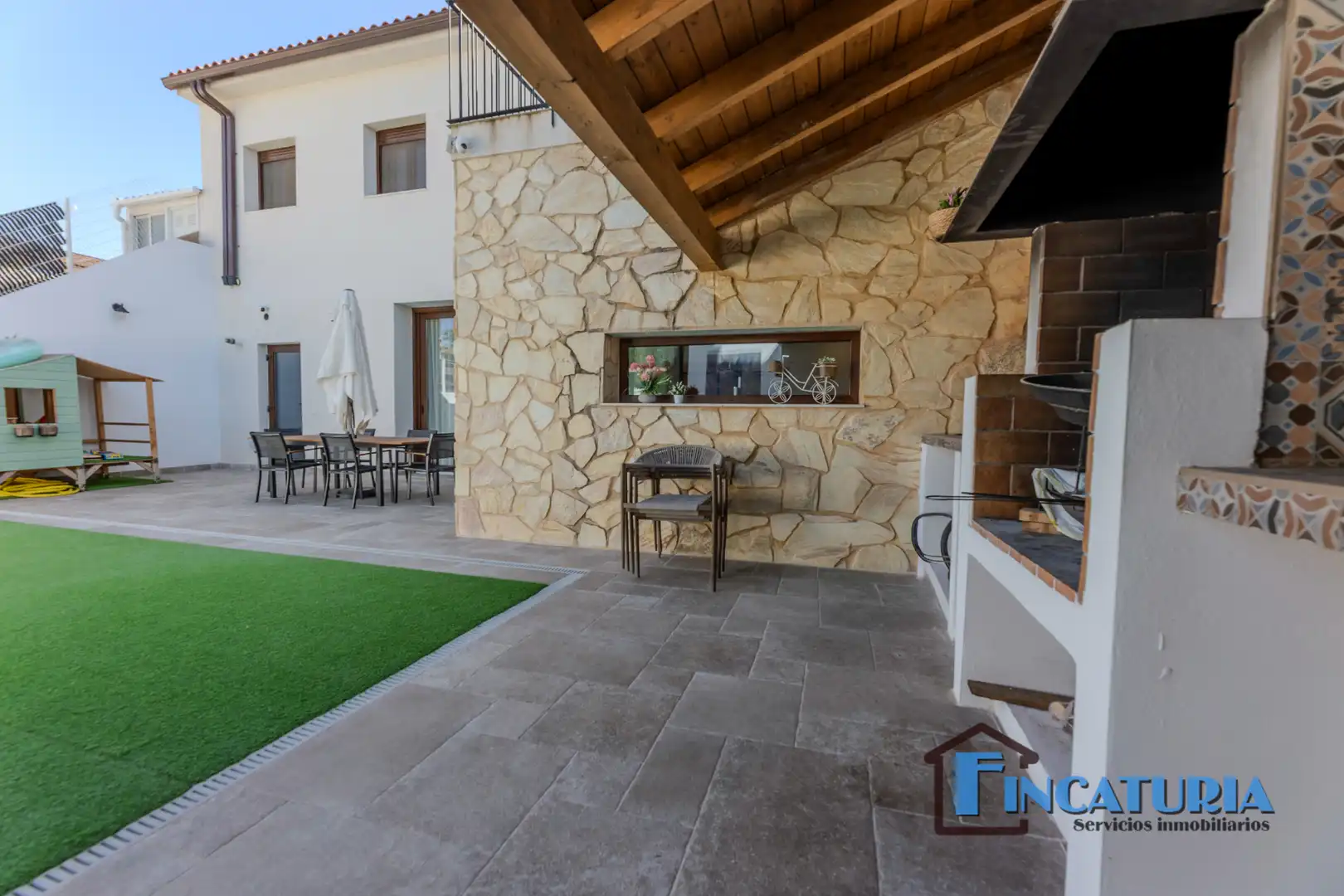 Terrassa de Casa o xalet en venda en Riba-roja de Túria amb Aire condicionat, Jardí privat i Terrassa