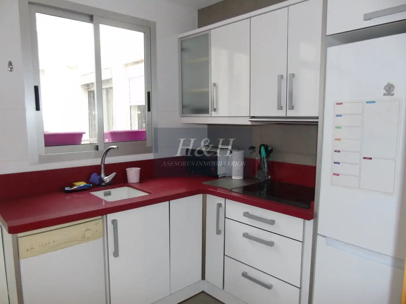 Cocina de Ático de alquiler en Burjassot con Parquet, Terraza y Amueblado