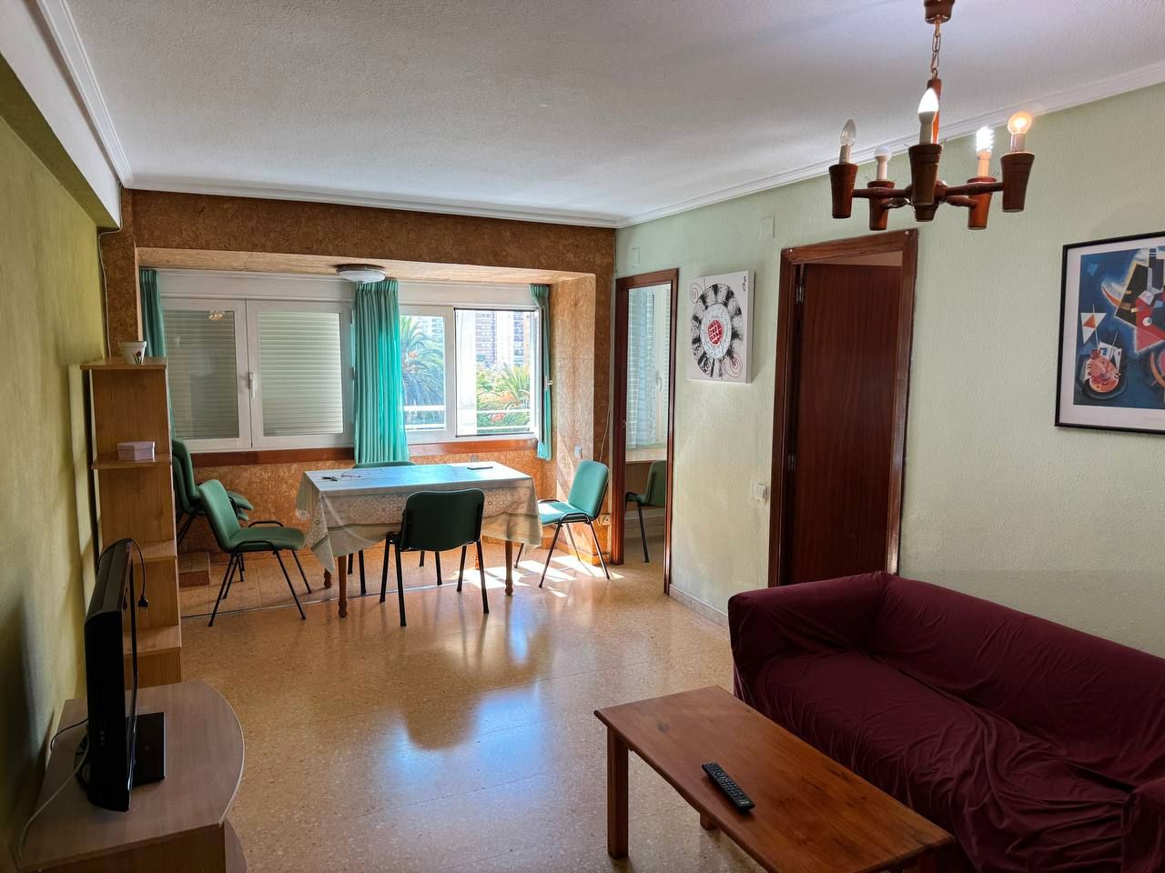 Living room of Flat to rent in  Valencia Capital  with Furnished, Oven and Washing machine