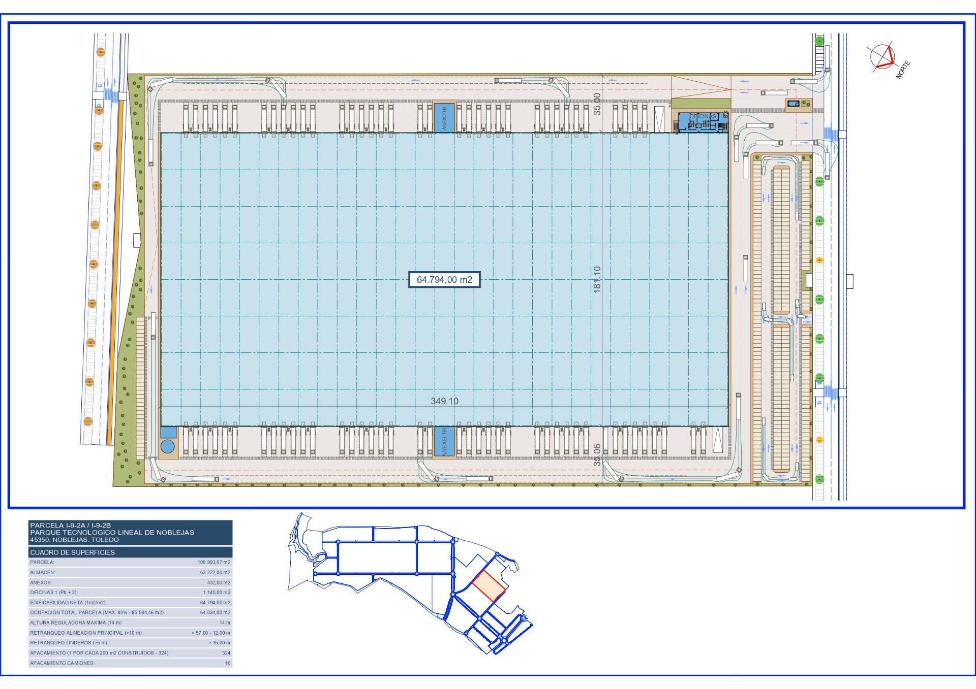 Schwimmbecken von Fabrik Grundstücke zum verkauf in Noblejas