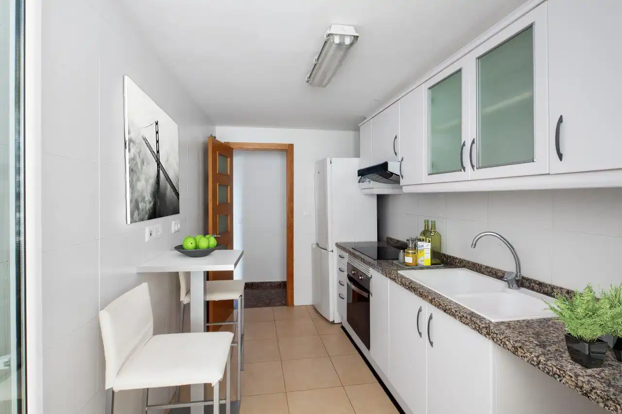 Kitchen of Flat for rent in Castellón de la Plana / Castelló de la Plana  with Air Conditioner, Storage room and Pets allowed