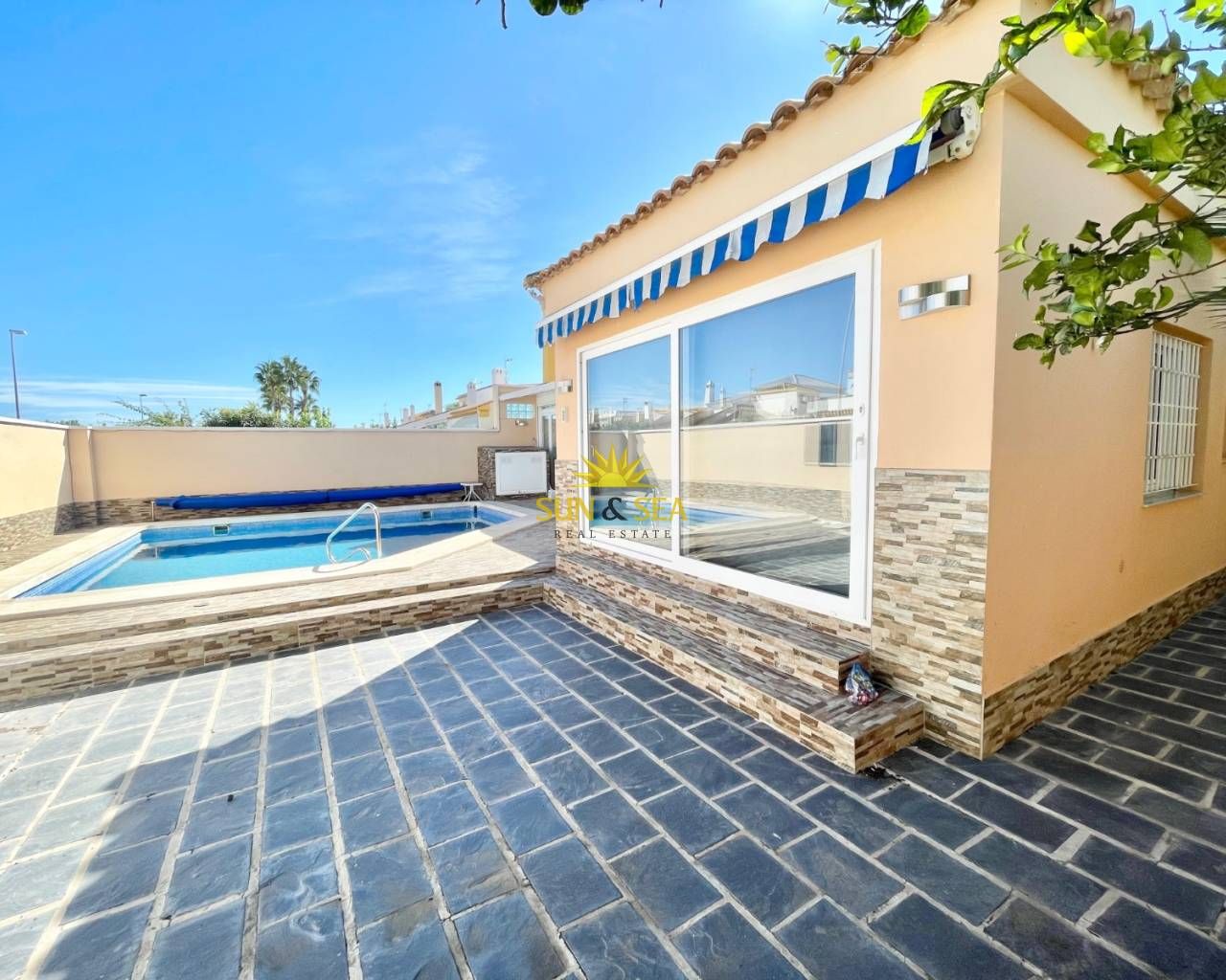 Swimming pool of House or chalet to rent in Pilar de la Horadada  with Air Conditioner, Heating and Terrace