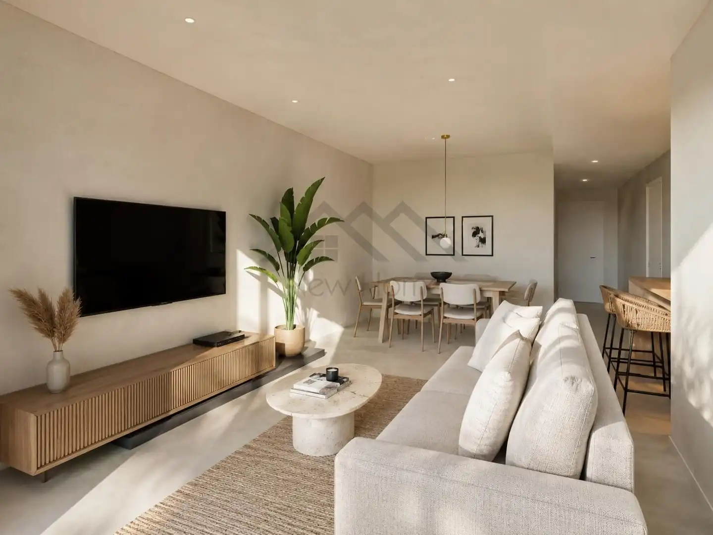 Wohnzimmer von Wohnung zum Verkauf in La Pobla de Vallbona mit Balkon